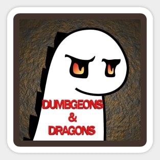 Dumbgeons & Dragons Logo Sticker